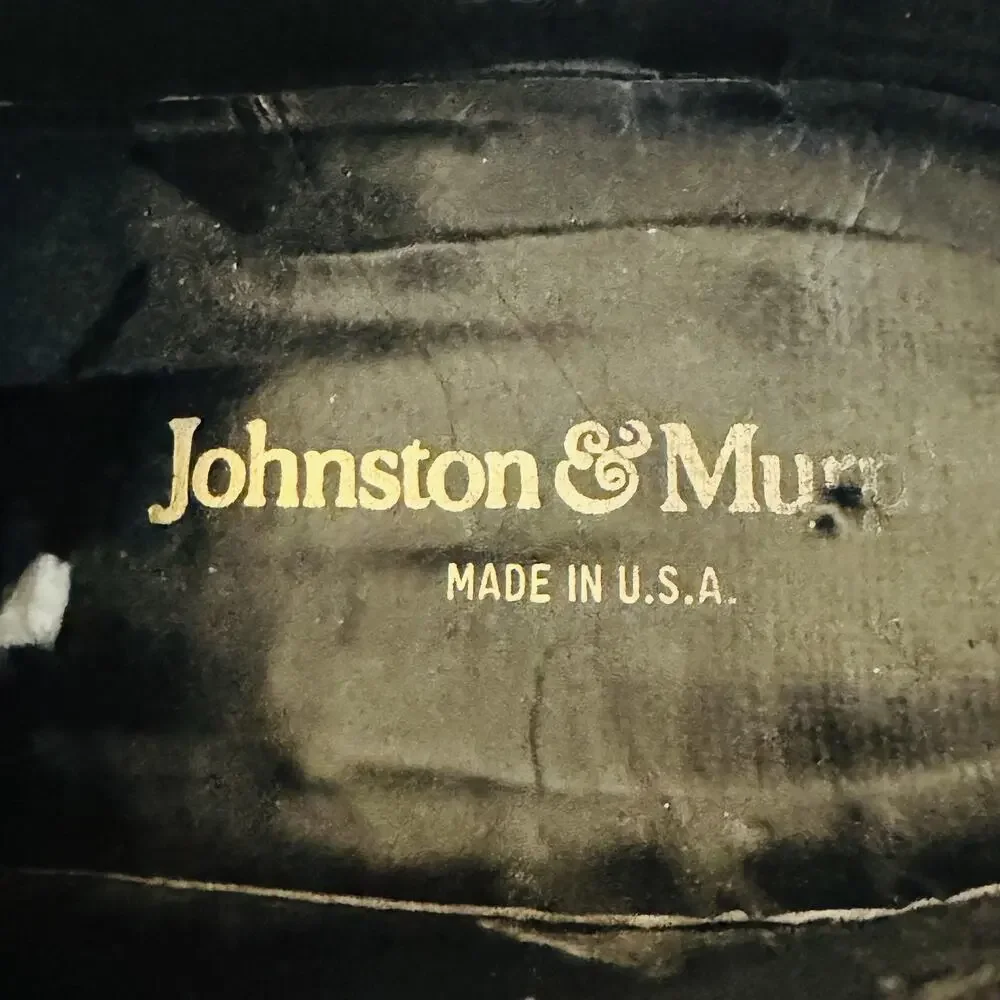 Johnston & Murphy Shoes Mens 8 Brown Leather Wingtip Oxford Lace Up Dress Brogue